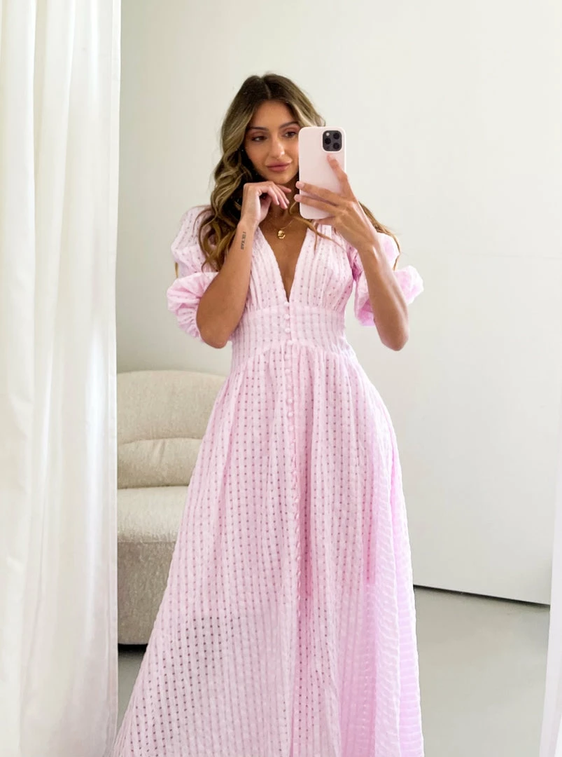 Wild Ginger Charis Dress - Pink 8 Wild Ginger Charis Dress - Pink