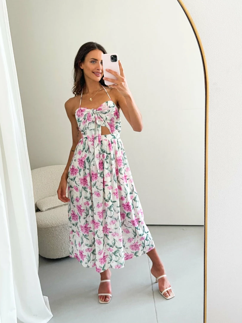 Kaarlo Fashion Pty Ltd Kacie Dress - Floral Print CLOTHING 6 Kaarlo Fashion Pty Ltd Kacie Dress - Floral Print CLOTHING