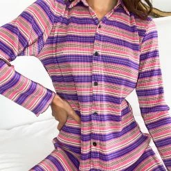 Reverse Callidora Dress - Purple Stripe