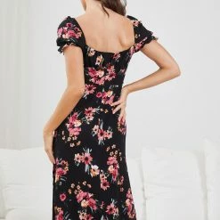 Wild Ginger Idalia Dress - Black Floral