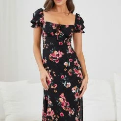 Wild Ginger Idalia Dress - Black Floral