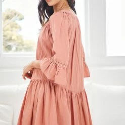 Rock Denim Idony Dress - Coral CLOTHING