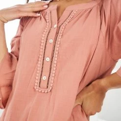 Rock Denim Idony Dress - Coral CLOTHING