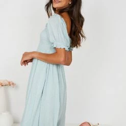 Miracle Fashion CLOTHING Inday Dress - Sage 11 Miracle Fashion CLOTHING Inday Dress - Sage