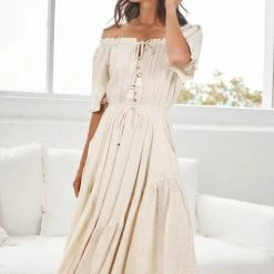 Rock Denim India Dress - Beige