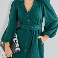 Style Box CLOTHING Inezza Dress - Emerald
