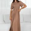 Qtrend Fashion PTY LTD Iolana Dress - Tan