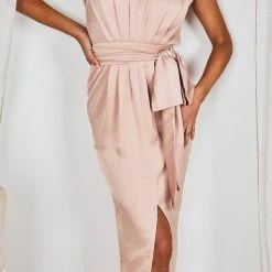 Esther Luxe Iris Dress - Blush