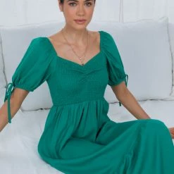 Pink Diamond CLOTHING Issay Dress - Green