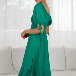 Pink Diamond CLOTHING Issay Dress - Green