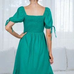 Pink Diamond CLOTHING Issay Dress - Green