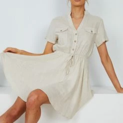Rock Denim Jangle Dress - Beige 10 Rock Denim Jangle Dress - Beige