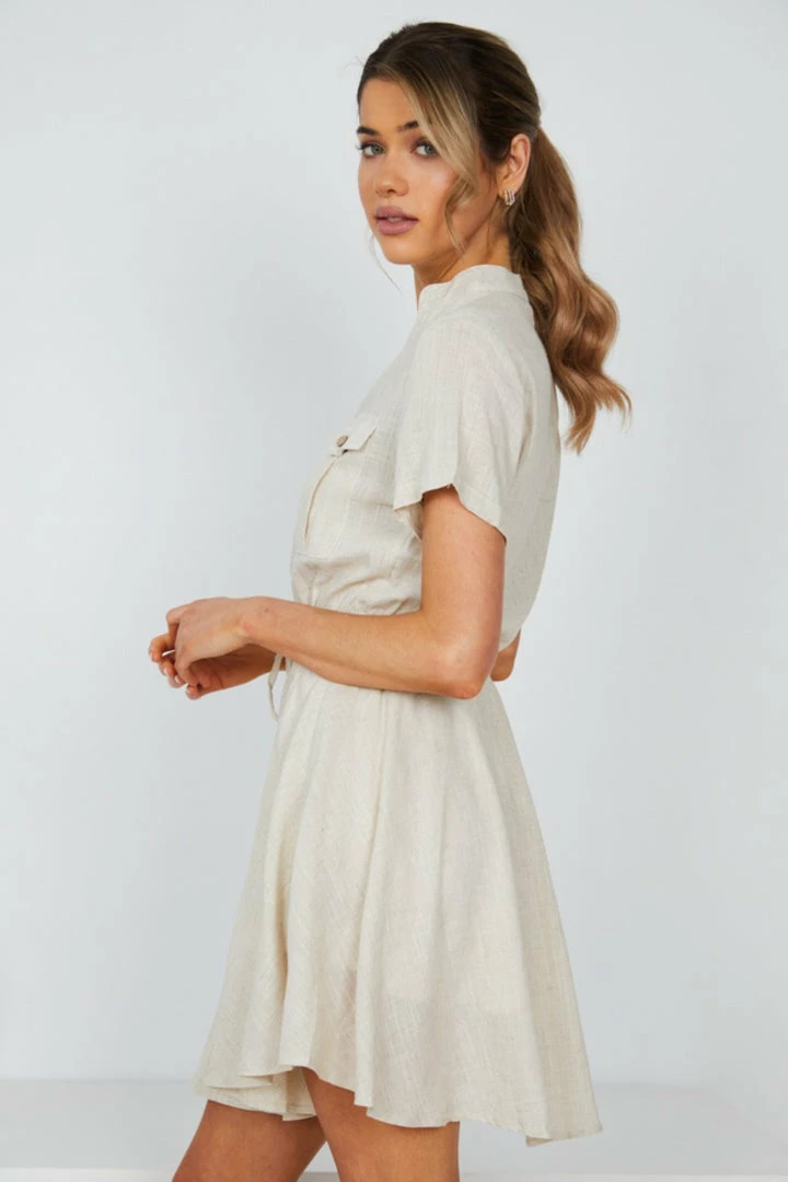 Rock Denim Jangle Dress - Beige 5 Rock Denim Jangle Dress - Beige