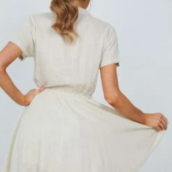 Rock Denim Jangle Dress - Beige