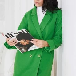 Into Fashion Jasperine Coat - Green