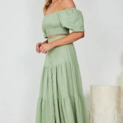 Qtrend Fashion PTY LTD Jayma Skirt - Sage CLOTHING