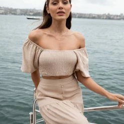 Qtrend Fashion PTY LTD Jayla Top - Beige CLOTHING 15 Qtrend Fashion PTY LTD Jayla Top - Beige CLOTHING