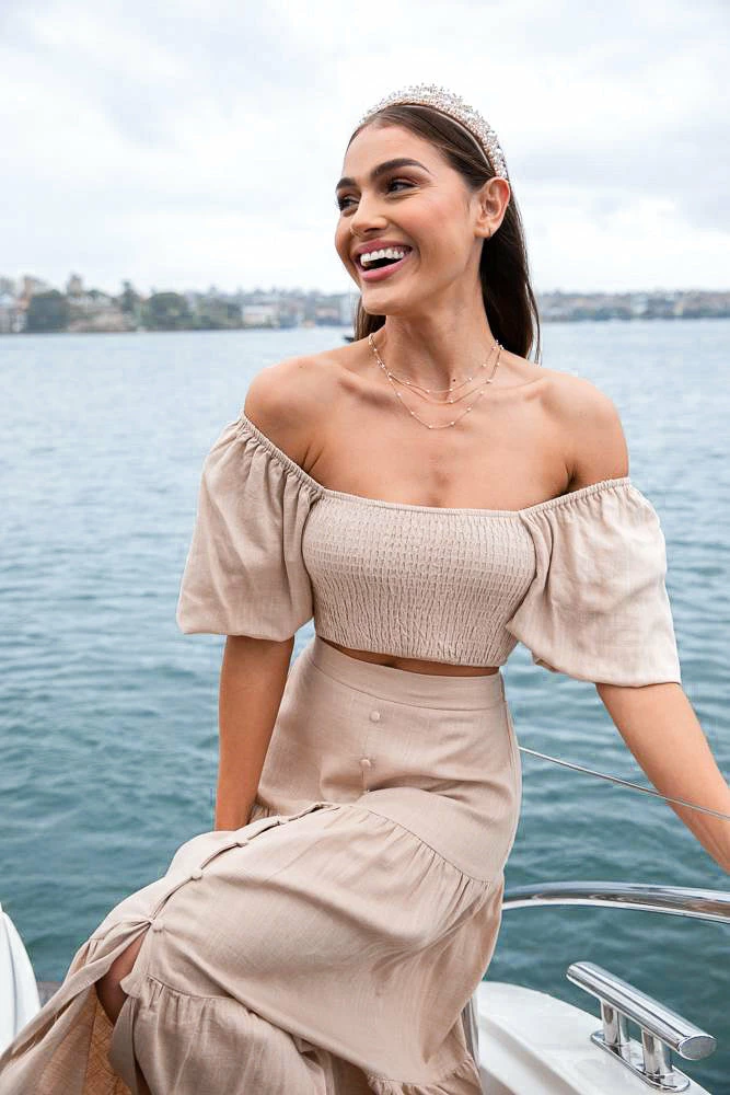 Qtrend Fashion PTY LTD Jayla Top - Beige CLOTHING 3 Qtrend Fashion PTY LTD Jayla Top - Beige CLOTHING