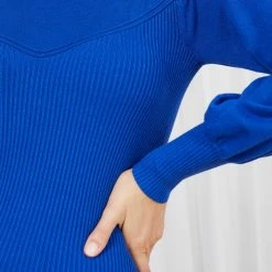 Sunny Girl Jericha Knit Top - Cobalt CLOTHING