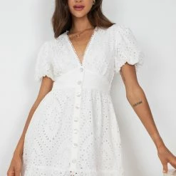Desire Jodie Dress - White CLOTHING