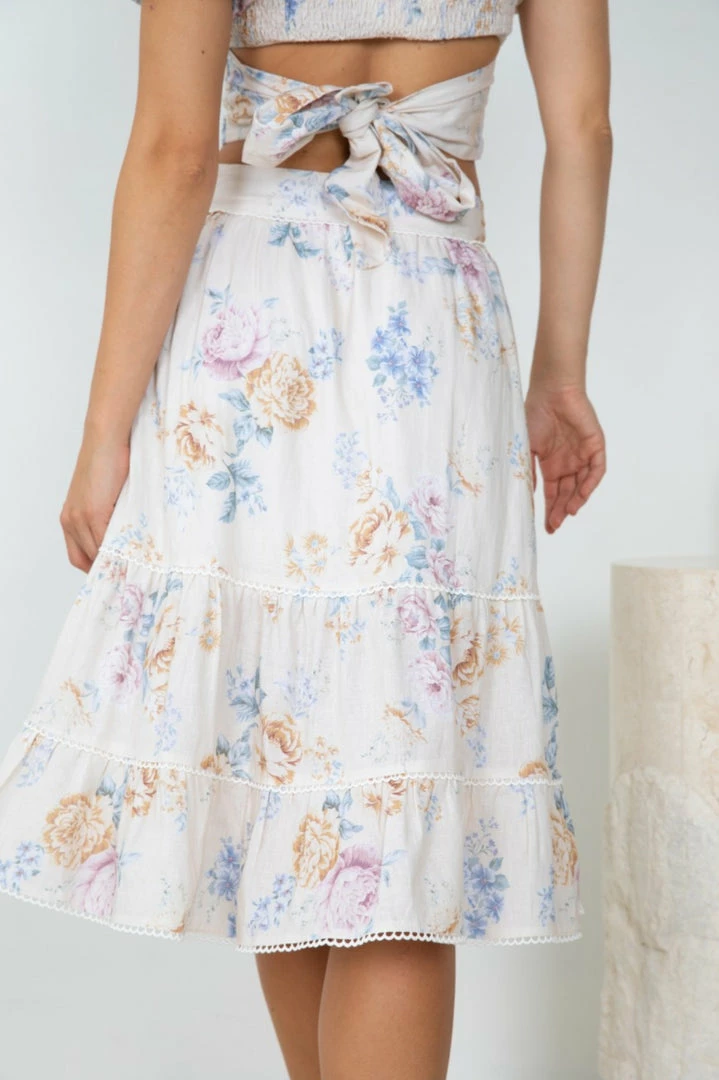 Desire Jojo Skirt - Floral Print CLOTHING 7 Desire Jojo Skirt - Floral Print CLOTHING