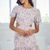 Evermore Fashion CLOTHING Jonette Dress - Lilac Floral