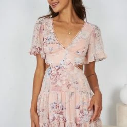 Evermore Fashion CLOTHING Jordi Dress - Pink Floral