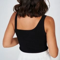 Sunny Girl Jorie Top - Black CLOTHING