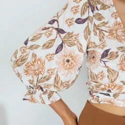 Rock Denim CLOTHING Josslyn Top - White Print