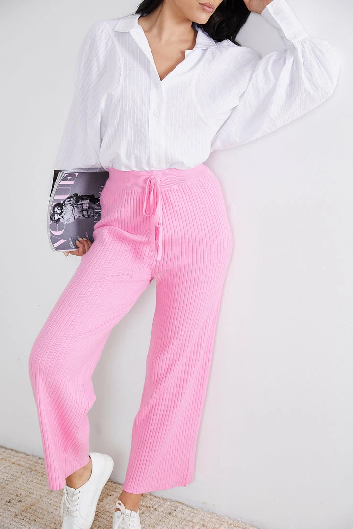 Qtrend Fashion PTY LTD Journal Pants - Pink CLOTHING 6 Qtrend Fashion PTY LTD Journal Pants - Pink CLOTHING