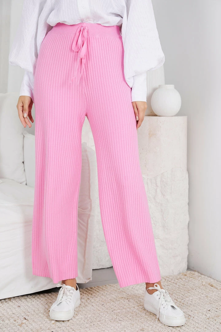 Qtrend Fashion PTY LTD Journal Pants - Pink CLOTHING 3 Qtrend Fashion PTY LTD Journal Pants - Pink CLOTHING