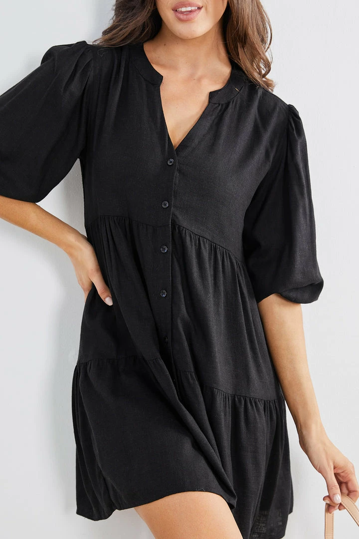 Miracle Fashion Joymin Dress - Black 7 Miracle Fashion Joymin Dress - Black