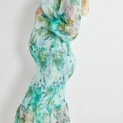 Wild Ginger CLOTHING Juanita Dress - Green Floral