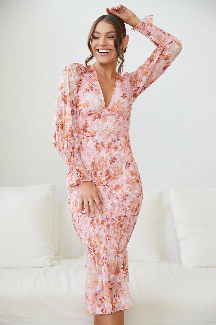 Wild Ginger CLOTHING Juanita Dress - Pink Floral 7 Wild Ginger CLOTHING Juanita Dress - Pink Floral