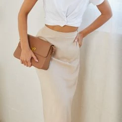 Style Box CLOTHING Junia Skirt - Beige