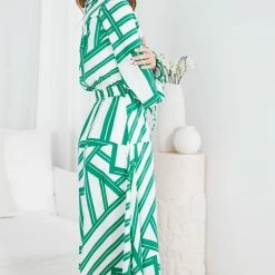 Wild Ginger CLOTHING Kadence Dress - Green Print