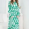 Wild Ginger CLOTHING Kadence Dress - Green Print 1 Wild Ginger CLOTHING Kadence Dress - Green Print