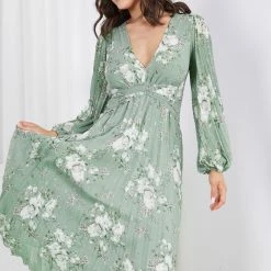 Reverse Kaidesse Dress - Sage Floral