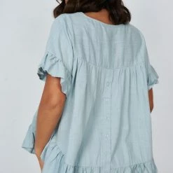 Miracle Fashion Kaleigh Top - Sage CLOTHING