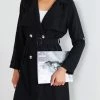 So In Style CLOTHING Kamarah Trench Coat - Black 2 So In Style CLOTHING Kamarah Trench Coat - Black