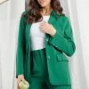 Pink Diamond CLOTHING Kamie Blazer - Green
