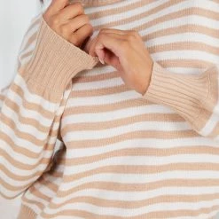 Desire Kasmere Knit - Camel Stripe CLOTHING 15 Desire Kasmere Knit - Camel Stripe CLOTHING