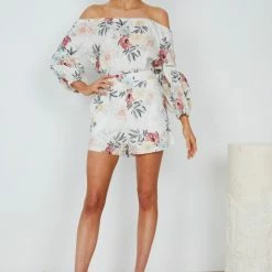 CSA (Lorraine Designs) CLOTHING Keila Top - White Floral 14 CSA (Lorraine Designs) CLOTHING Keila Top - White Floral