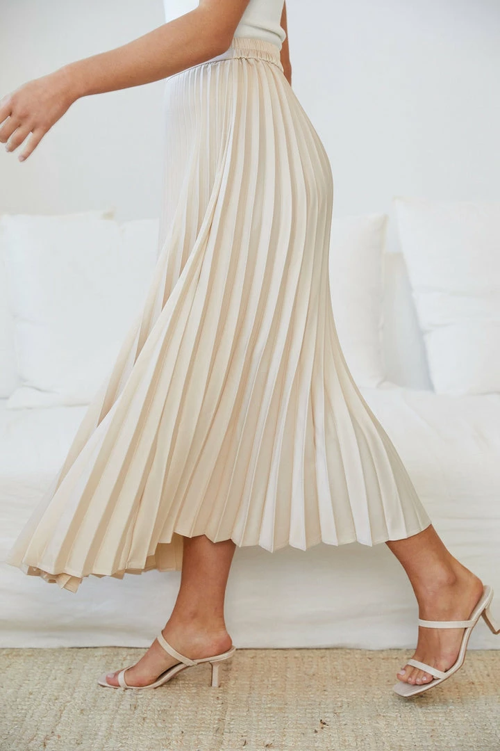 YH & Co (Chloe Yip) Kelaney Skirt - Champagne 5 YH & Co (Chloe Yip) Kelaney Skirt - Champagne