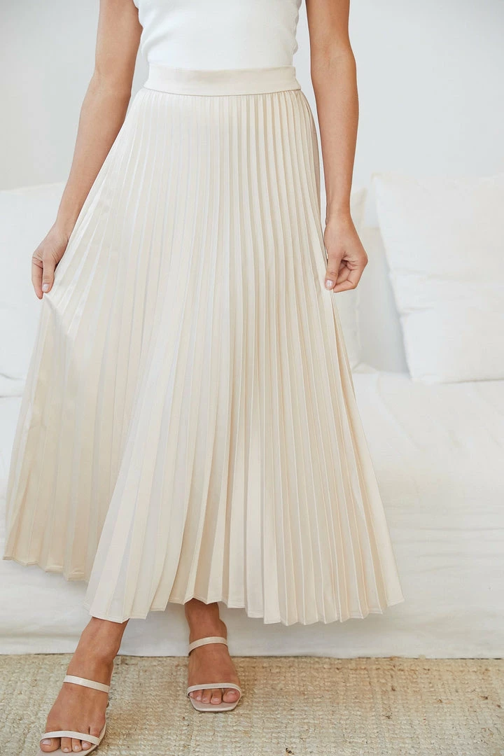 YH & Co (Chloe Yip) Kelaney Skirt - Champagne 7 YH & Co (Chloe Yip) Kelaney Skirt - Champagne