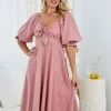 WeLove Fashion CLOTHING Kesara Dress - Dusty Pink