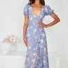 Evermore Fashion CLOTHING Kierra Dress - Blue Floral