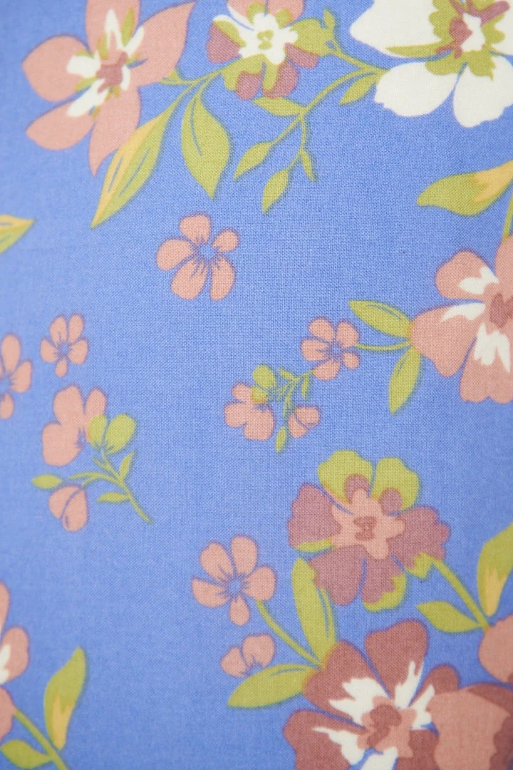 Evermore Fashion CLOTHING Kierra Dress - Blue Floral 7 Evermore Fashion CLOTHING Kierra Dress - Blue Floral