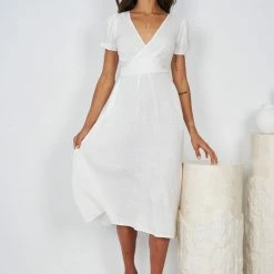 Style Box CLOTHING Kiora Dress - White