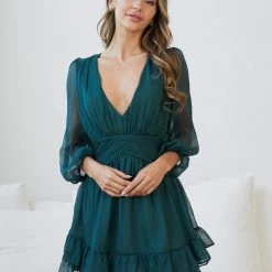 Pink Diamond Kizna Dress - Green